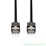 Nedis CAT6 F/UTP Data Cable, 3M, black, RJ45 (8P8C) Male | RJ45 (8P8C) Male