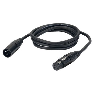 DAP FL01 - bal. XLR/M 3 p. > XLR/F 3 p. 1,5 m microphone cable