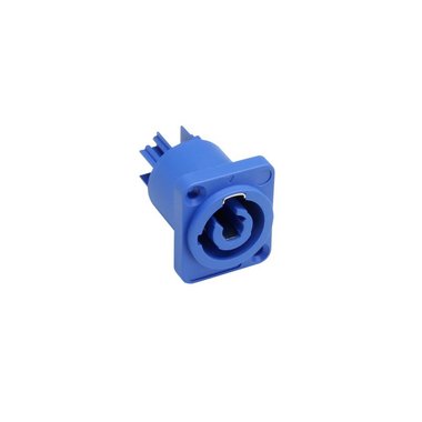 TRS Powercon Blue power-in chassis connector