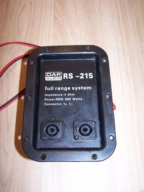 DAP RS-215 2-way crossover and connector panel