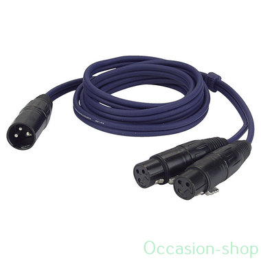 DAP FL38 - bal. XLR 3P, male to 2 x XLR 3P female 1,5M audio cable